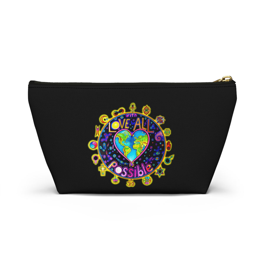 Accessory Pouch w T-bottom - With Love