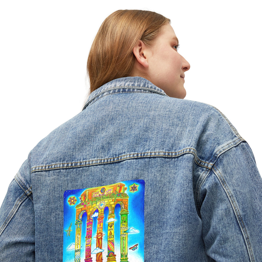 Women's Denim Jacket - Pillars Of Love