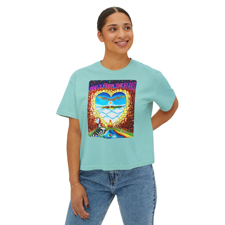 Women's Boxy Tee - Only From The Heart