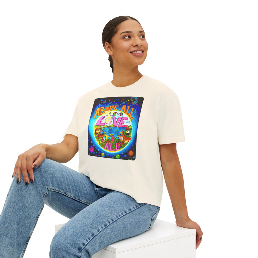 Women's Boxy Tee - Above ALL Love ALL
