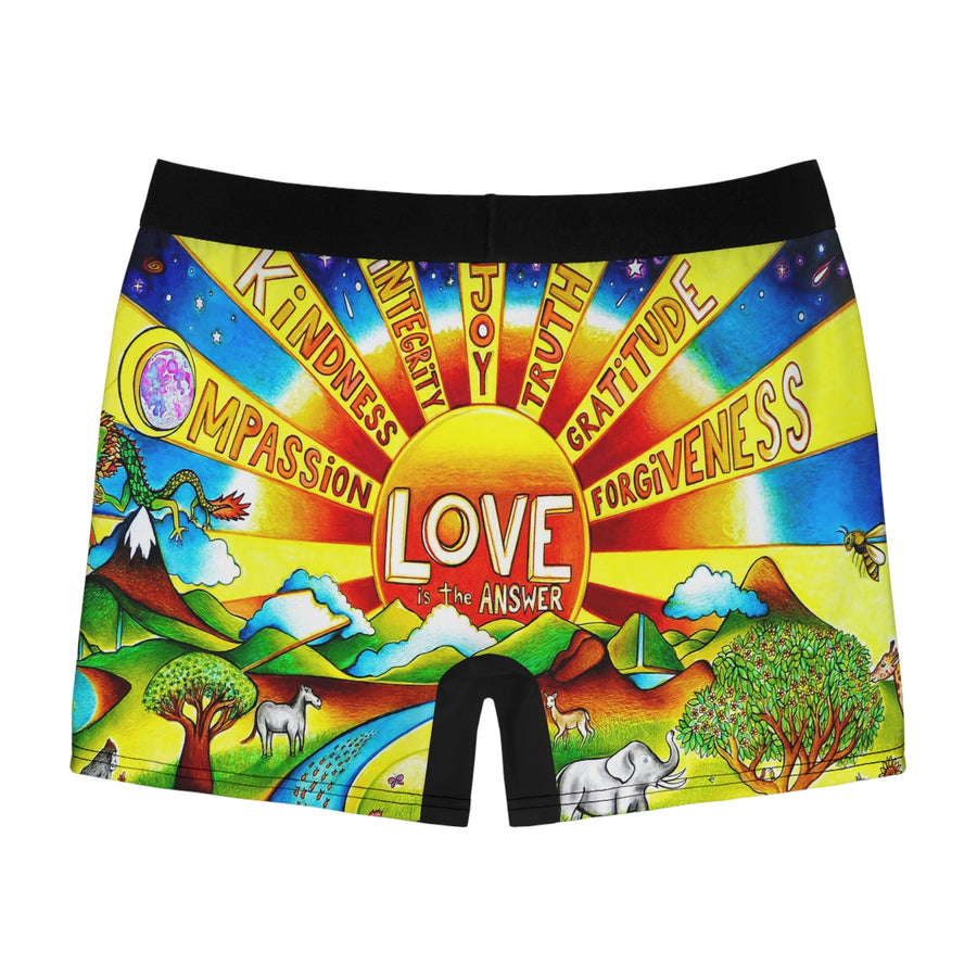 Men's Boxer Briefs - Love is The Answer