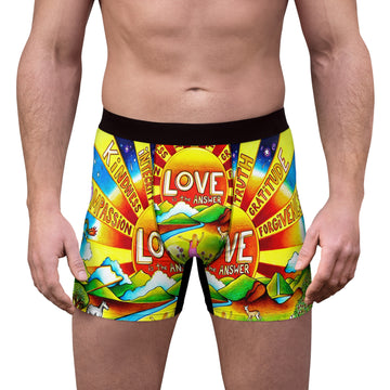 Men's Boxer Briefs - Love is The Answer