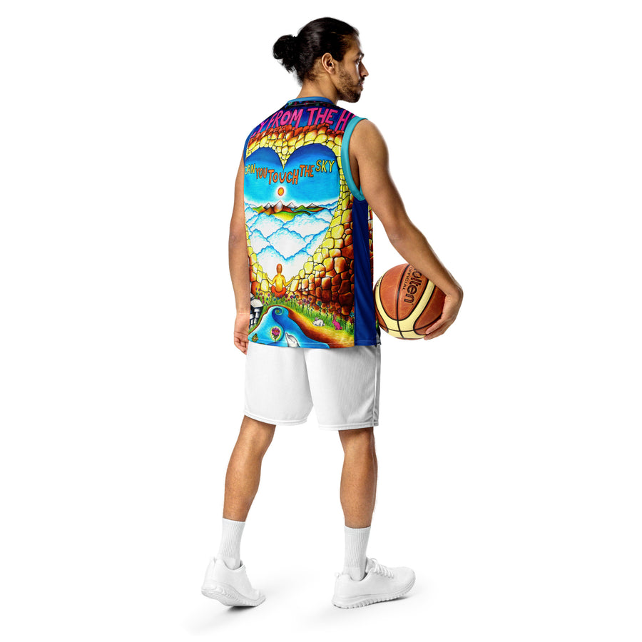 Recycled Unisex Basketball Jersey - Only From The Heart