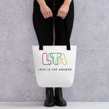 Love Is The Answer Tote Bag - Stylish & Durable Everyday Carry-All Tote Bag