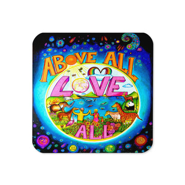 Cork-back Coaster - Above ALL Love ALL