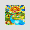 "Love Is The Answer" Cork-back Coaster