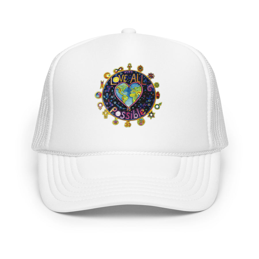 Foam Trucker Hat - With Love All Is Possible