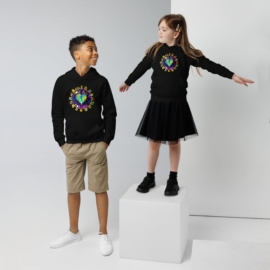 Kids eco hoodie - With Love All Is Possible