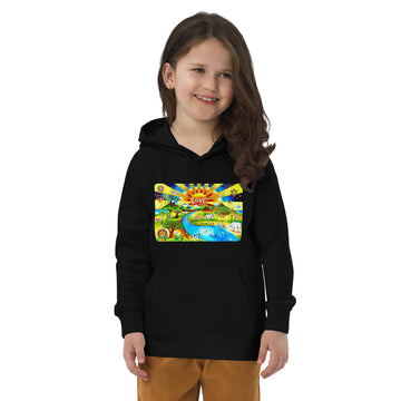 Kids eco hoodie - Love Is The Answer