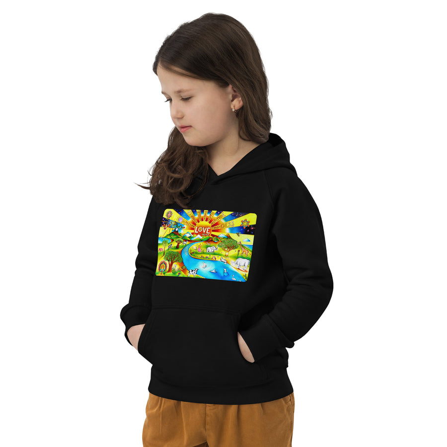 Kids eco hoodie - Love Is The Answer