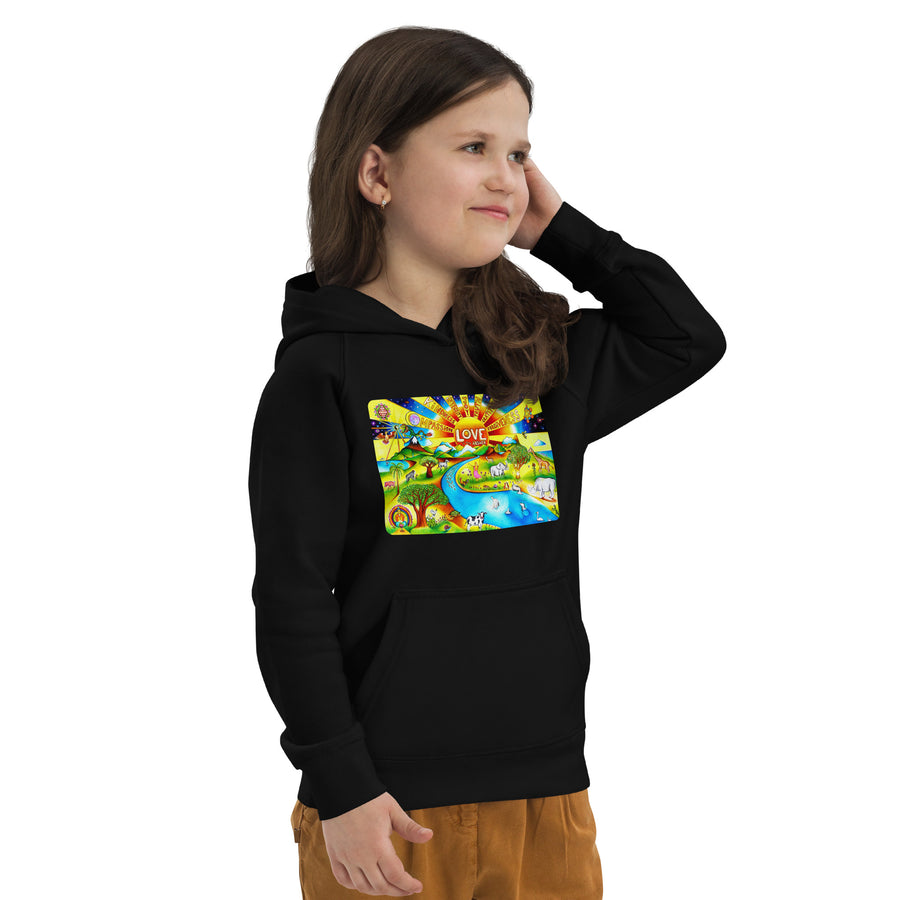 Kids eco hoodie - Love Is The Answer