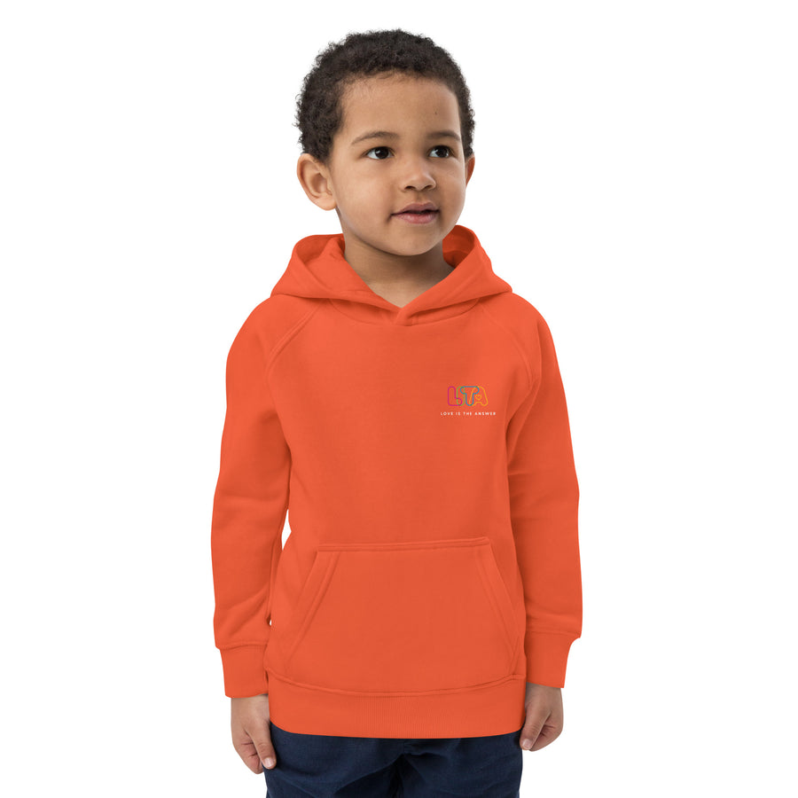 Kids eco hoodie - Love Is The Answer