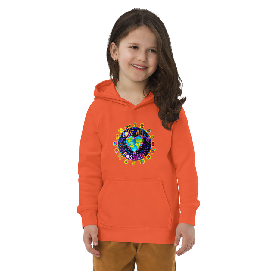 Kids eco hoodie - With Love All Is Possible