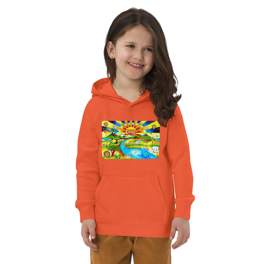 Kids eco hoodie - Love Is The Answer