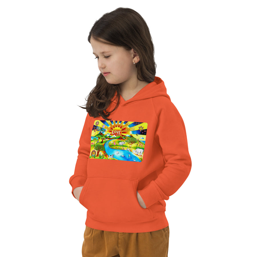 Kids eco hoodie - Love Is The Answer