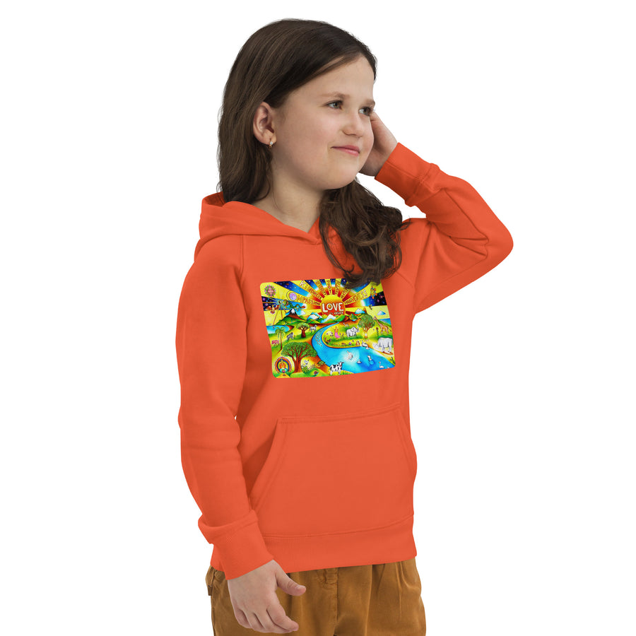 Kids eco hoodie - Love Is The Answer