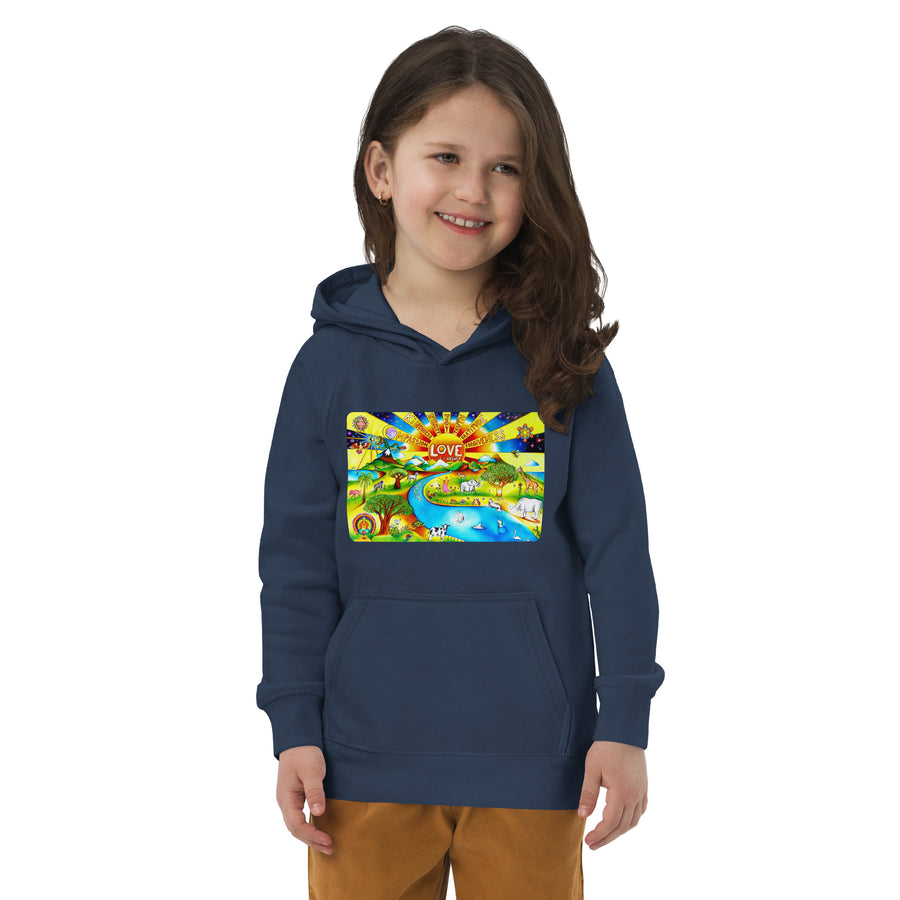 Kids eco hoodie - Love Is The Answer