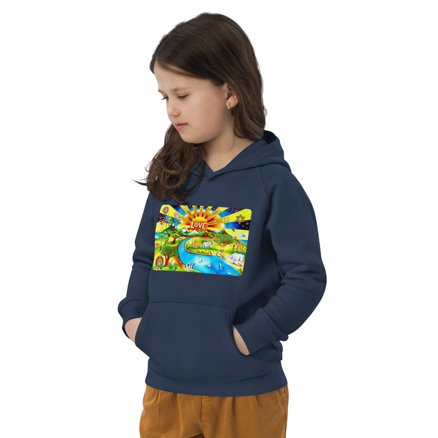 Kids eco hoodie - Love Is The Answer