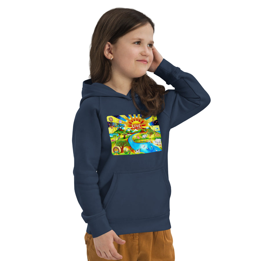 Kids eco hoodie - Love Is The Answer