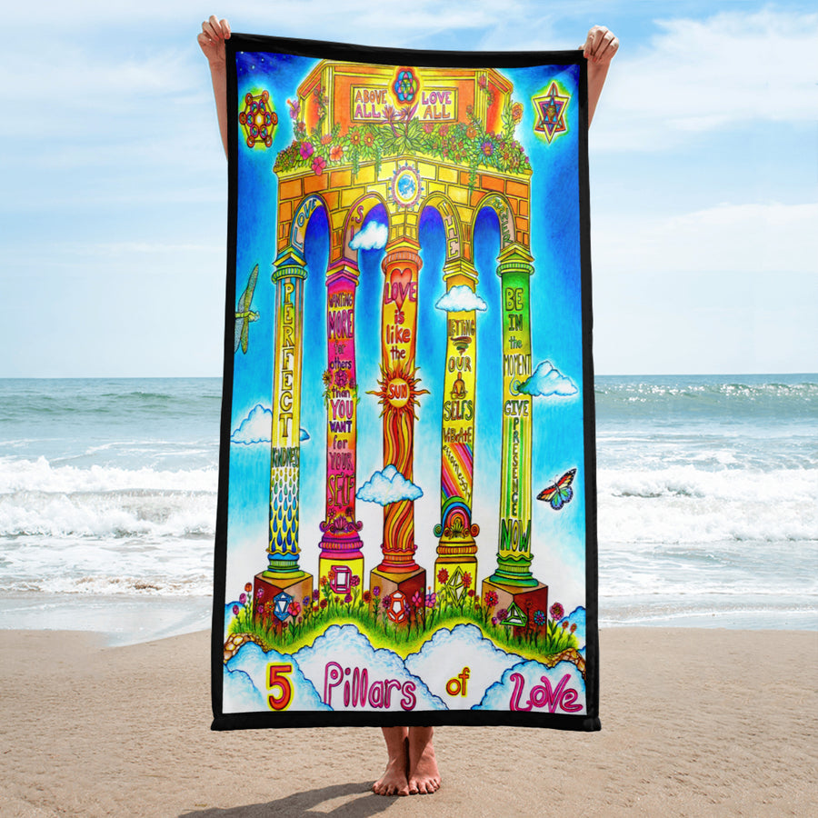 Beach Towel - Pillars Of Love