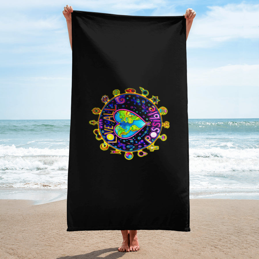 Beach Towel - With Love All Is Possible