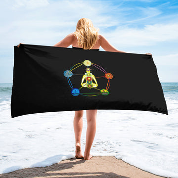 Beach Towel - Yogi 5 Elements