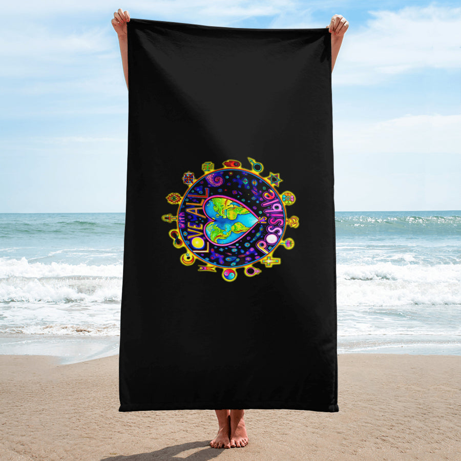 Beach Towel - With Love All Is Possible