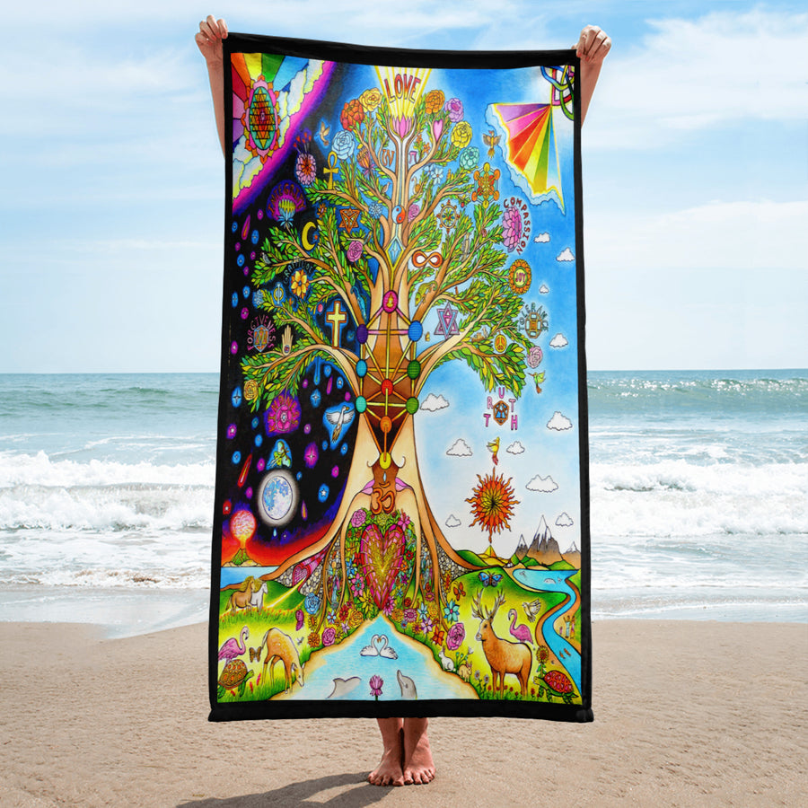 Beach Towel - Tree Of Love