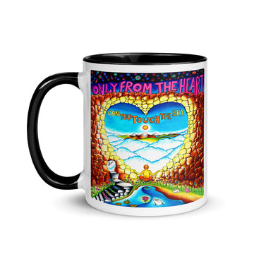 Mug with Color Inside - Only From The Heart