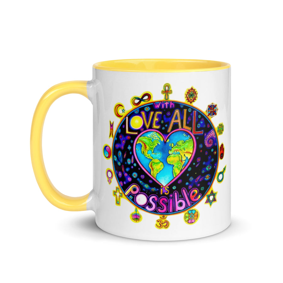 Mug with Color Inside - With Love All Is Possible