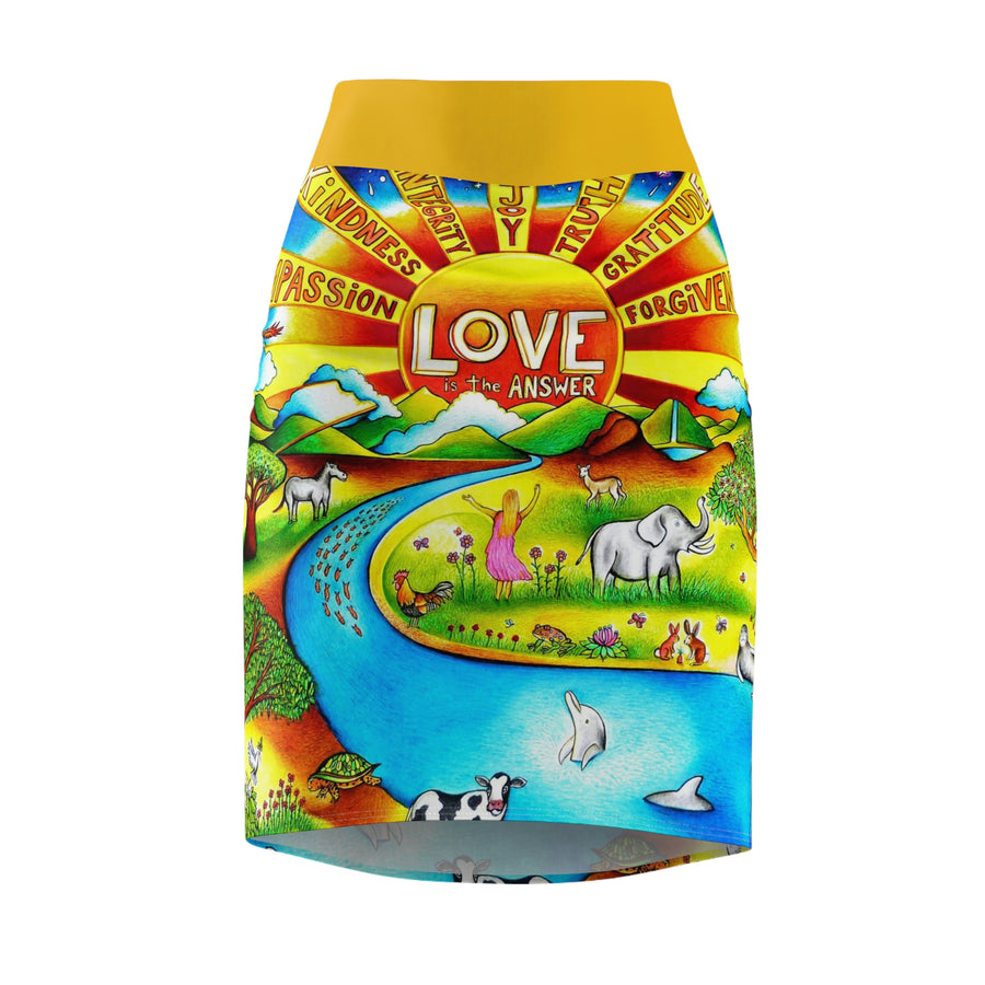 Pencil Skirt - Love is The Answer