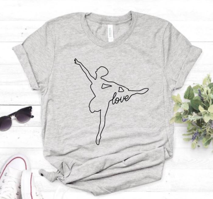 I Love Dance Ballet-Women T-Shirt