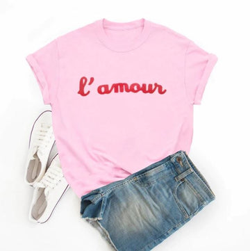 L'Amour Casual Cotton T-Shirt