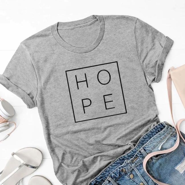Hope-Casual Cotton T-shirt