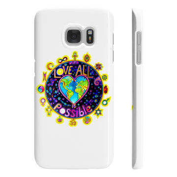Slim Phone Cases - With Love All Is Possible