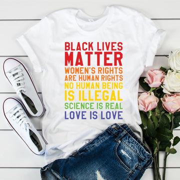 Black Lives Matter Printed Women's T-Shirt