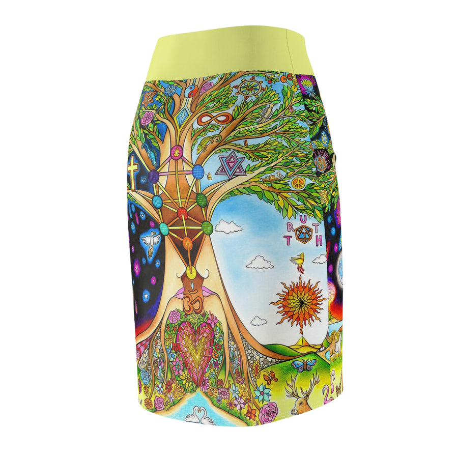 Pencil Skirt - Tree of love