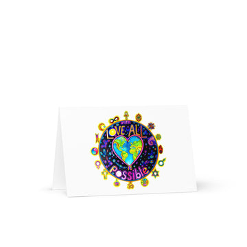 Greeting card - With Love All Is Possible