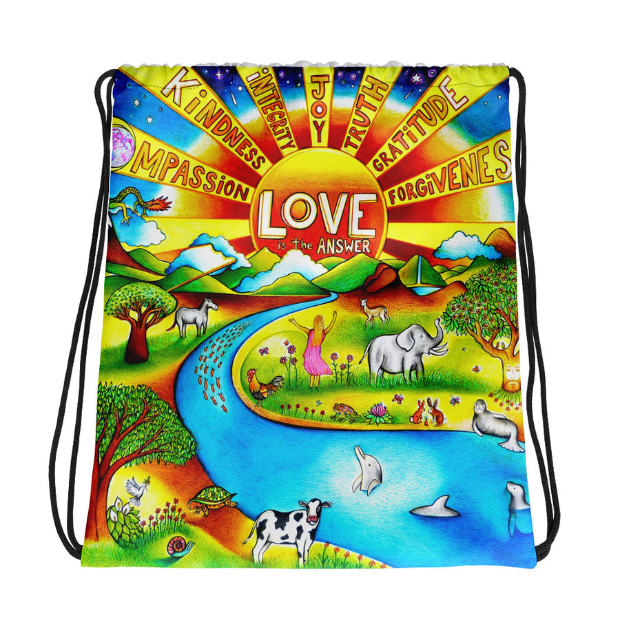 Drawstring Bag - Love is the Answer