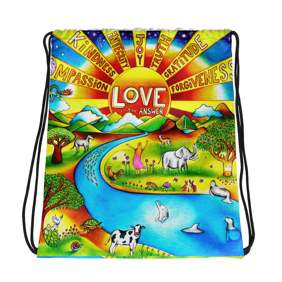 Drawstring Bag - Love is the Answer