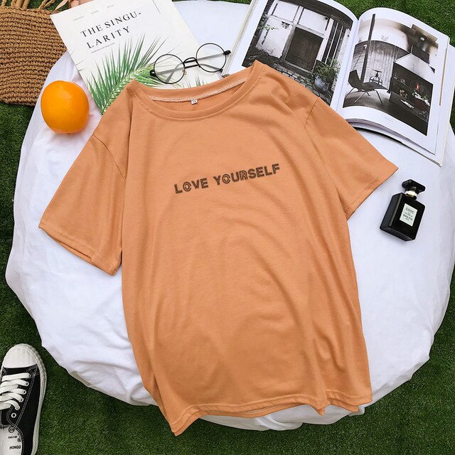 Love Yourself Printed Women's T-Shirt