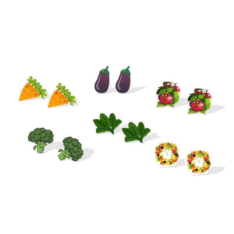 Vegan Resin Vegetables Earring