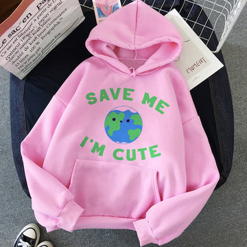 New Vegan Cute Save The Bees Women Cartoon Hoodies