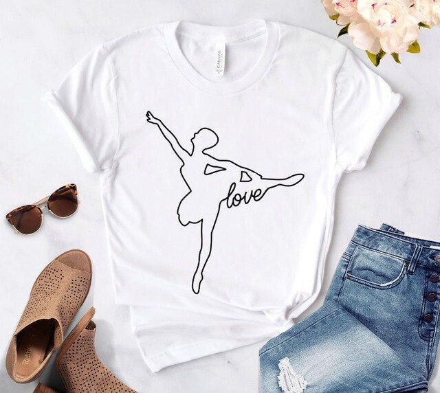 Love Dance Printed Women's T-Shirt