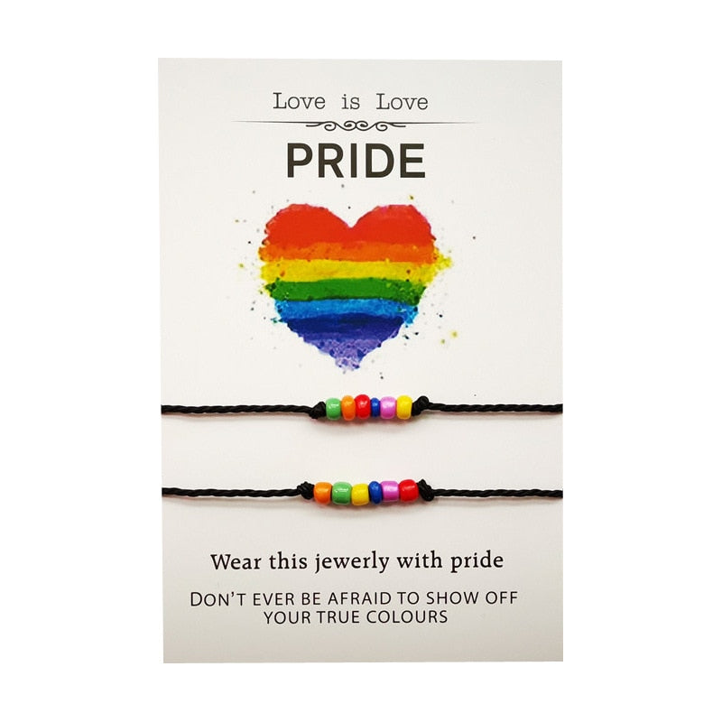 Love is Love Pride Beaded Bracelet