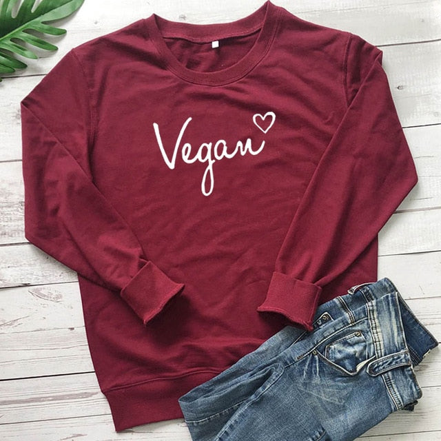 Vegan Printed Women's Fashion Sweatshirt
