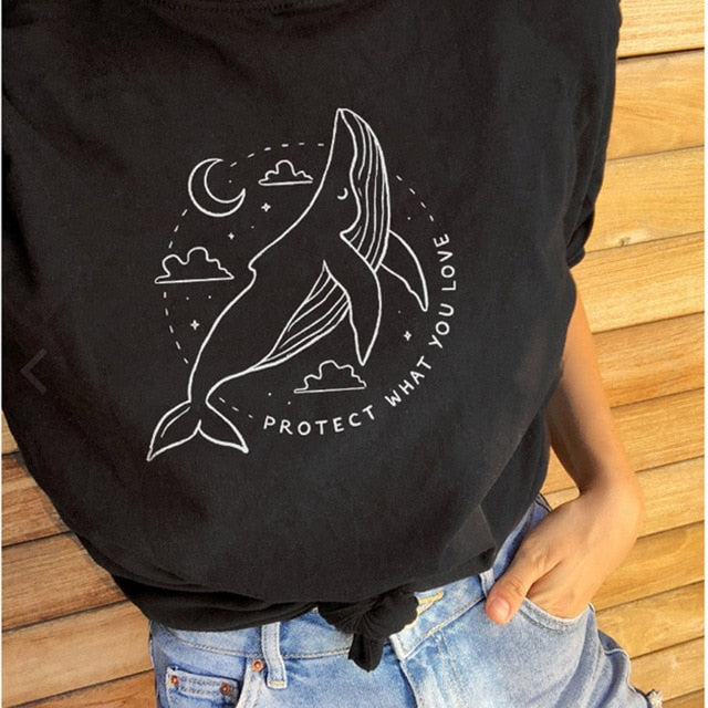 Protect What You Love Printed Women's T-Shirt