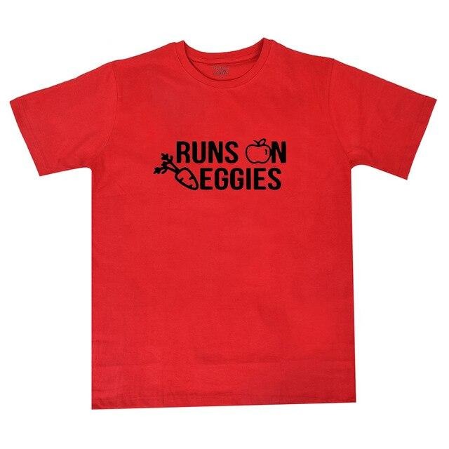 Runs On Veggies Printed Women's T-Shirt