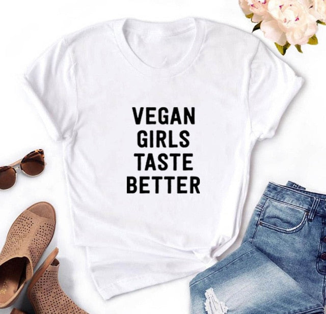 Vegan Girls Taste Better Printed Women's T-Shirt