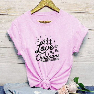 Love The Outdoors Printed Women's T-Shirt